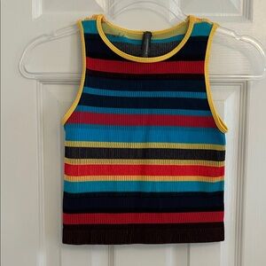 Anthropologie Multicolor Striped Tank Top